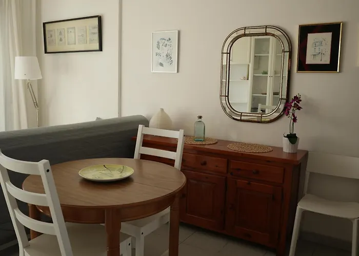 Quiet In Fenals With Balcony, Pool And Workspace For Medium-term *